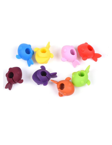 Juego de 8 Marcadores de Bebida en Forma de Pez Cosmos