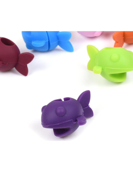 Juego de 8 Marcadores de Bebida en Forma de Pez Cosmos