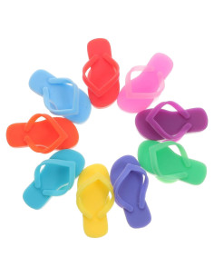 Marcadores de copas de vino HEMOTON 9 piezas silicona zapatilla