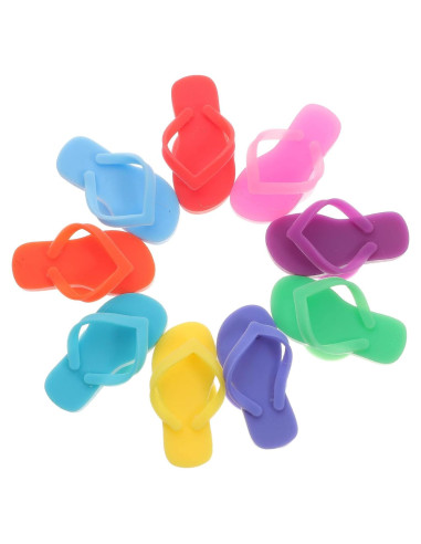 Marcadores de copas de vino HEMOTON 9 piezas silicona zapatilla