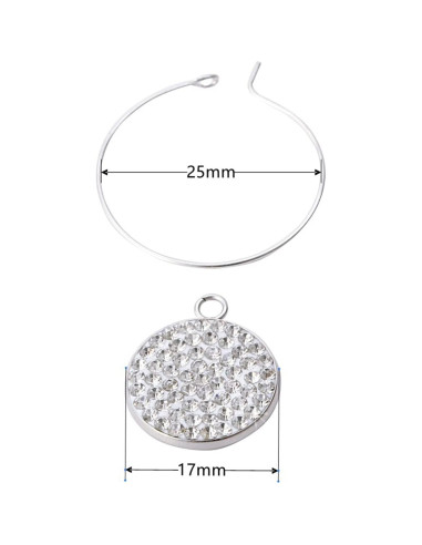 Encantos para Copas de Vino LiPang 16 Piezas Brillantes