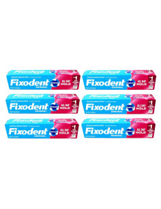 Crema Adhesiva Fixodent 385g - Paquete de 6 Unidades