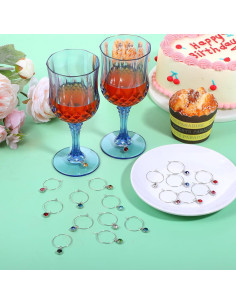 24 Charm para Copas de Vino Thinp - Marcadores de Verano 2