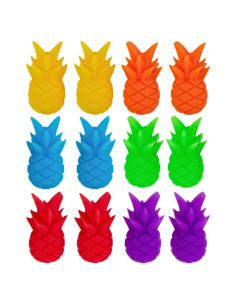 12 Marcadores de Bebida de Piña Silicona Framendino