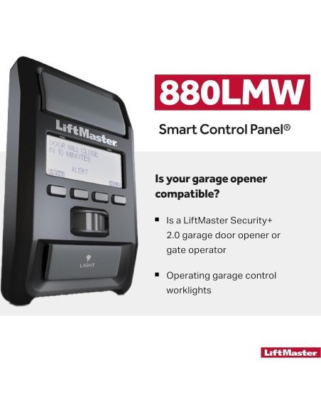 Panel de Control LiftMaster 880LM con Detección de Movimiento
