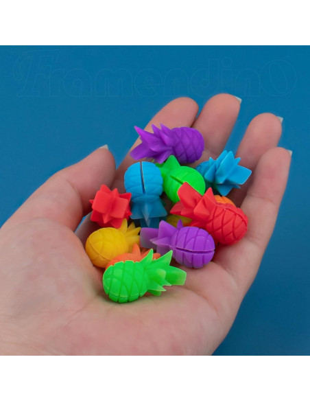 12 Marcadores de Bebida de Piña Silicona Framendino