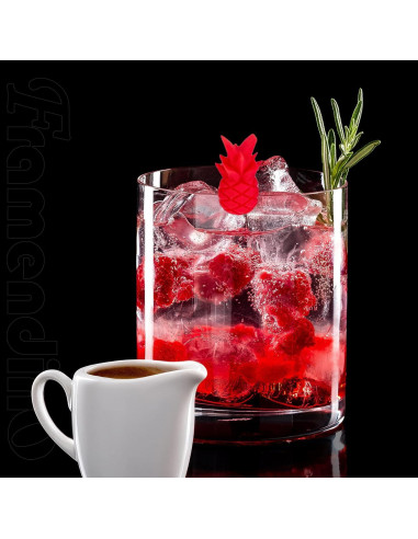 12 Marcadores de Bebida de Piña Silicona Framendino