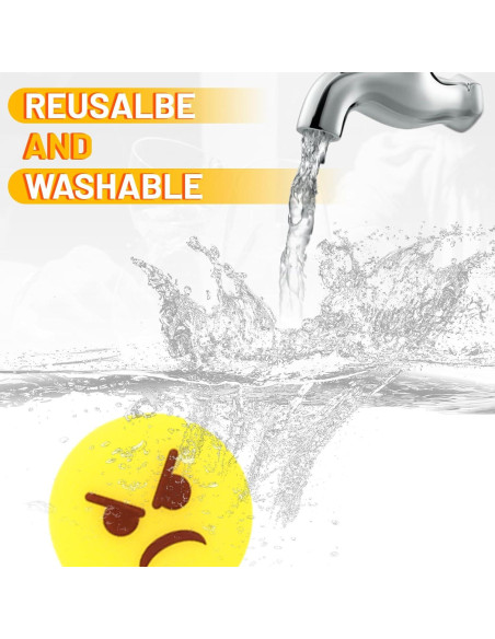 Marcadores de Bebida Emoji Reutilizables AB604 - 8 Piezas