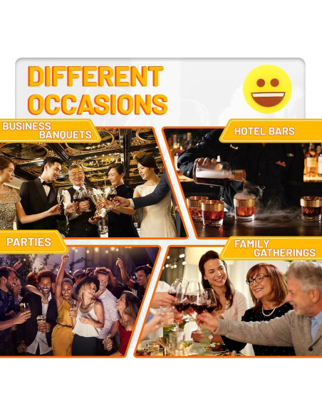 Marcadores de Bebida Emoji Reutilizables AB604 - 8 Piezas