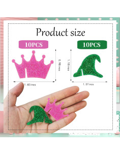 Set de 20 Marcadores de Bebida CuddleJunk - Coronas y Sombreros 2