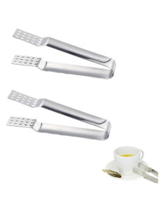 Paquete de 4 exprimidores de bolsa de té acero inoxidable Honkenda