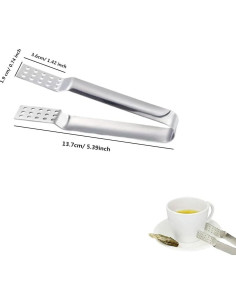 Paquete de 4 exprimidores de bolsa de té acero inoxidable Honkenda 2