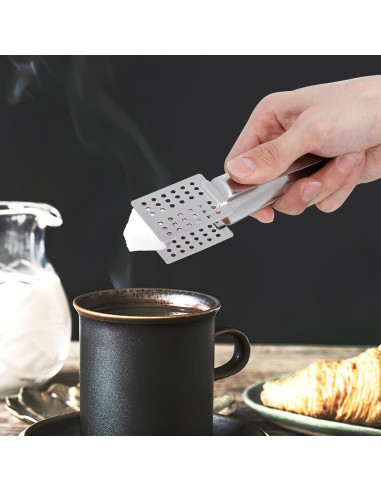 Exprimidor de Bolsas de Té Luxshiny 14cm Acero Inoxidable