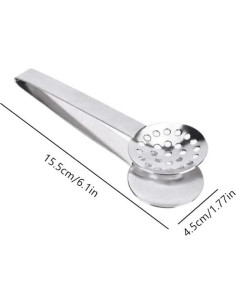 Exprimidor de Bolsas de Té UQUABESO Acero Inoxidable 2 Piezas 2