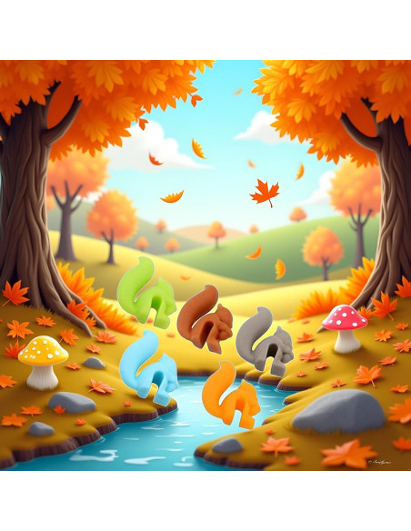 Soportes para Bolsa de Té Silicona BWESOO 5 Pcs Ardilla Multicolor