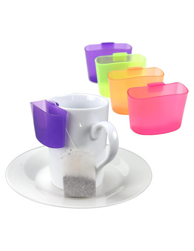 Soporte para Bolsa de Té en Taza Iconikal 4-Pack Multicolor