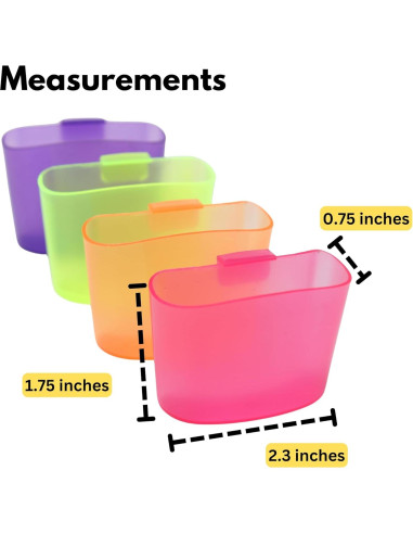 Soporte para Bolsa de Té en Taza Iconikal 4-Pack Multicolor