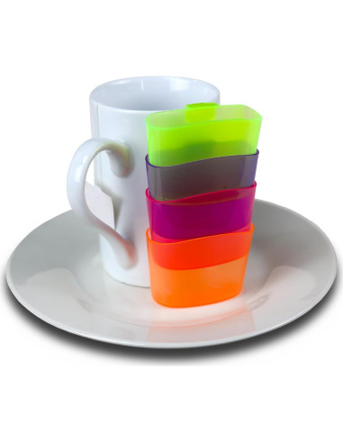 Soporte para Bolsa de Té en Taza Iconikal 4-Pack Multicolor
