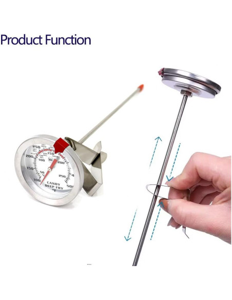 Termómetro de Aceite y Caramelos hhnan con Clip 20.32 cm