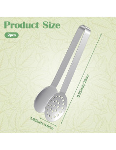 Exprimidor de Bolsa de Té Redondo Teaaha Acero Inoxidable 2 Pcs 2