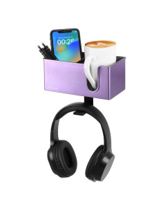 Organizador de Escritorio Clip-on Rosyline 3-en-1 Púrpura