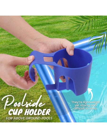 Soportes para vasos TonGass para piscinas elevadas - Azul