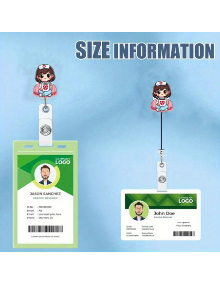 Carrete de Insignia de Enfermera Corazón Genérico 4.5 cm