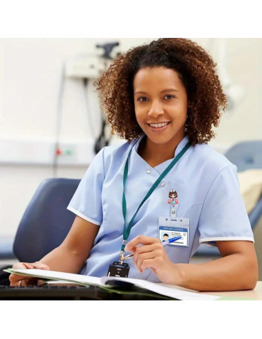 Carrete de Insignia de Enfermera Corazón Genérico 4.5 cm