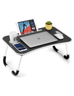 Mesa Plegable para Laptop FISYOD 59.7x39.9 cm Negra