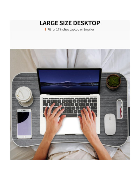 Mesa Plegable para Laptop FISYOD 59.7x39.9 cm Negra