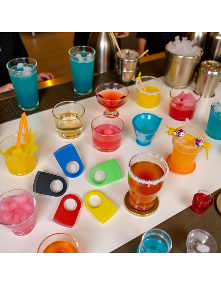 5 Soportes de Botella de Cerveza Qintreesify Coloridos