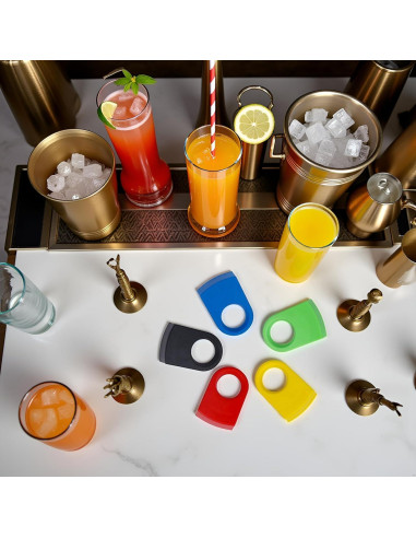 5 Soportes de Botella de Cerveza Qintreesify Coloridos