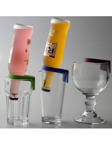 5 Soportes de Botella de Cerveza Qintreesify Coloridos