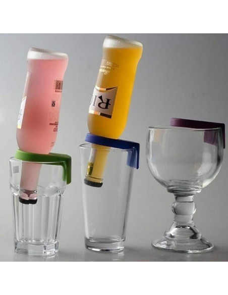 5 Soportes de Botella de Cerveza Qintreesify Coloridos