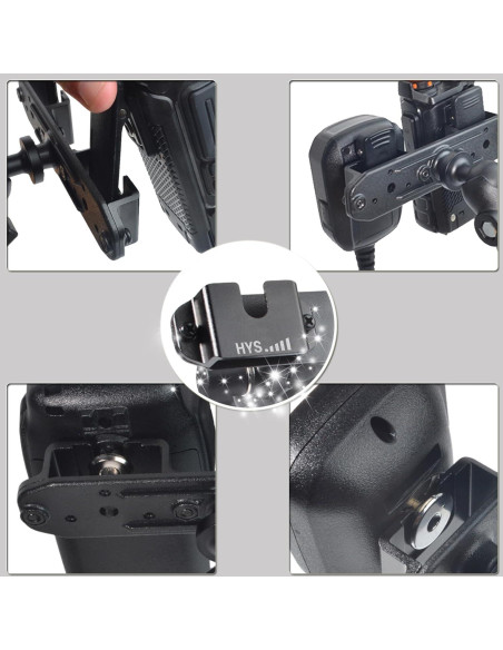 Soporte de Ventosa HYS para Micrófono de Radio 9 cm