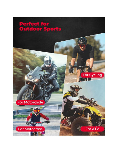 Guantes de Motocicleta KEMIMOTO L Transpirables Negro