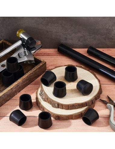 48 Protectores de Patas de Silla de Goma Treela 1.9 cm Antideslizantes