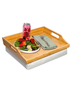 Bandeja de Cama de Madera de Bambú Rossie Home 76107 - 42x33 cm