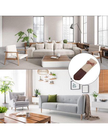 Calcetines Protectores para Patas de Silla uxcell - 24 Pcs Beige