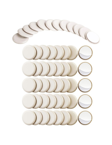 52 Deslizadores Autoadhesivos para Muebles Liyic 2.87cm Beige