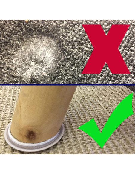 52 Deslizadores Autoadhesivos para Muebles Liyic 2.87cm Beige