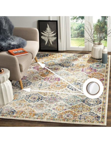 52 Deslizadores Autoadhesivos para Muebles Liyic 2.87cm Beige