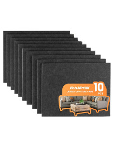 Almohadillas de Fieltro BAIPOK 10pcs 20.32x15.24cm Negro