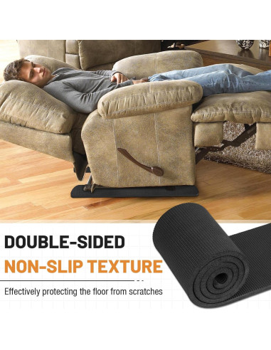 4 Almohadillas Antideslizantes de Goma SDSNTE 76.2cm para Muebles