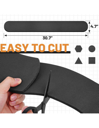 4 Almohadillas Antideslizantes de Goma SDSNTE 76.2cm para Muebles