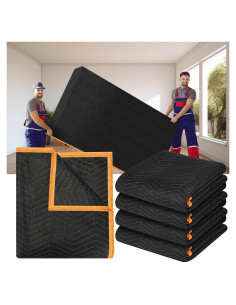 Manteles de Mudanza Aliceset 4 Pcs 203x366 cm Negros