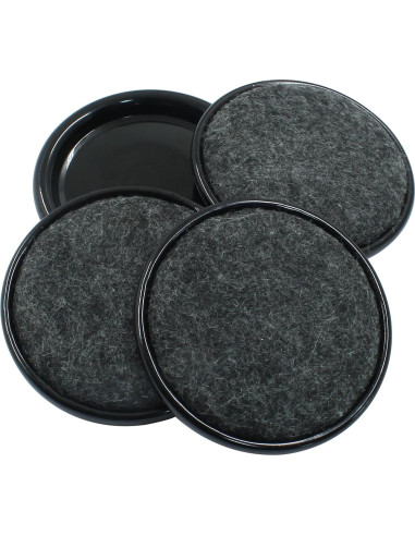 8 Pcs Deslizadores de Muebles de Fieltro Redondos 6.35 cm