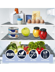 Forro de Estante KIMERSE Gris 44.5 cm x 200 cm Antideslizante 2