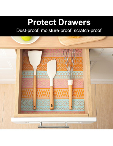 Forros de Estantería Cooyes 30x300 cm Antideslizantes y Lavables