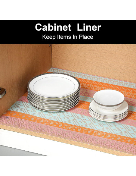 Forros de Estantería Cooyes 30x300 cm Antideslizantes y Lavables